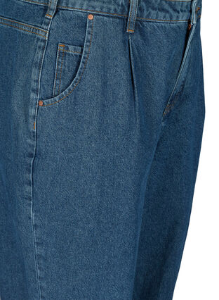 Slouchy fit Saga jeans i bomuld, Blue denim, Packshot image number 2