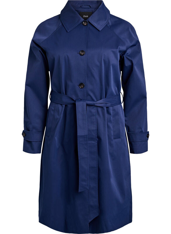 Trenchcoat Med BæLte Og Slids