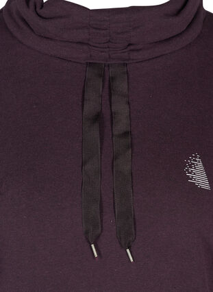 Sweatshirt med høj hals, Blackberry Wine, Packshot image number 2