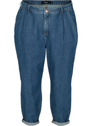 Slouchy fit Saga jeans i bomuld, Blue denim