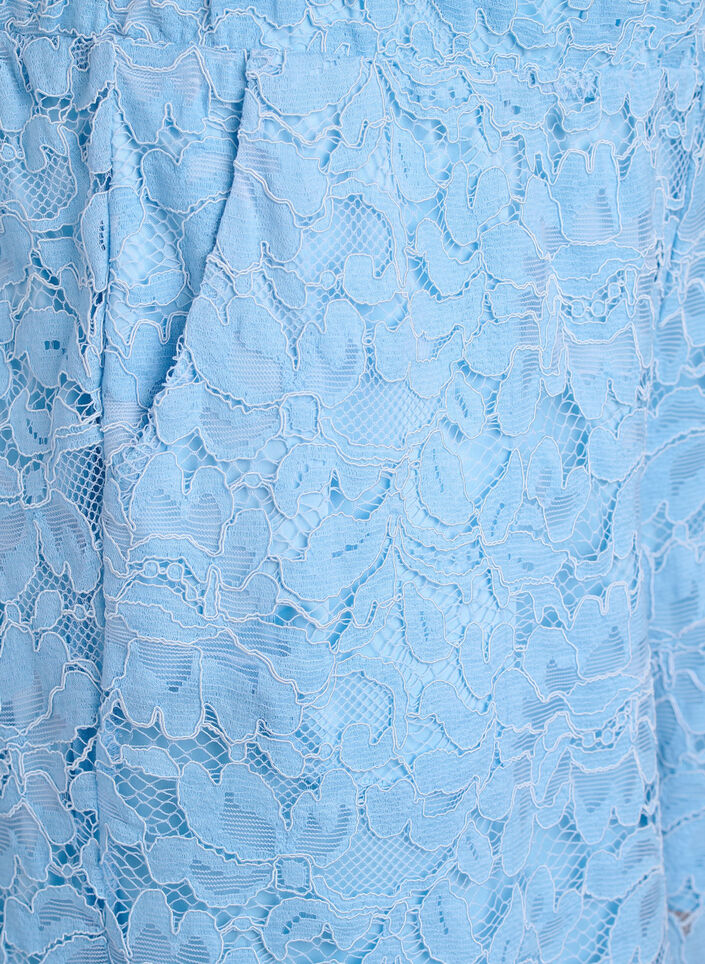 Blondeshorts med h&oslash;j talje og lommer, Bl&aring;, Packshot image number 2