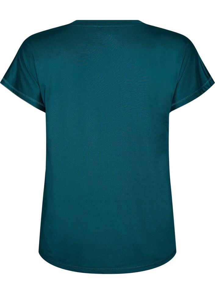 L&oslash;s tr&aelig;nings t-shirt med v-hals, Gr&oslash;n, Packshot image number 1