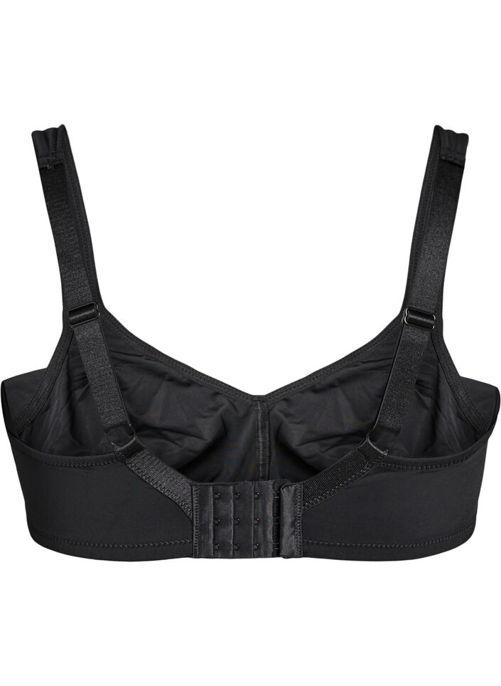 Komfort-bh med polstrede stropper, Sort, Packshot image number 1