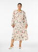 Midikjole med smock og dekorative knapper, Beige, Model image number 0