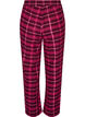 Pyjamasbukser i bomuld med tern, R&oslash;d, Packshot image number 1