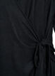 Sl&aring;-om bluse i jersey med bindeb&aring;nd, Sort, Packshot image number 2