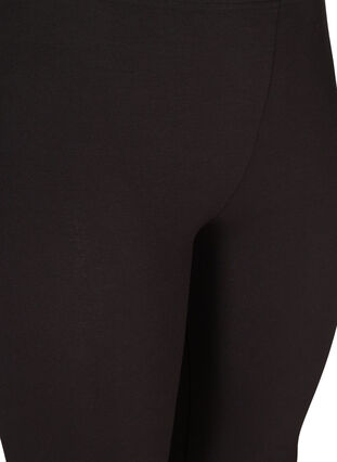 3/4 leggings i viskose med sløjfe, Black, Packshot image number 2