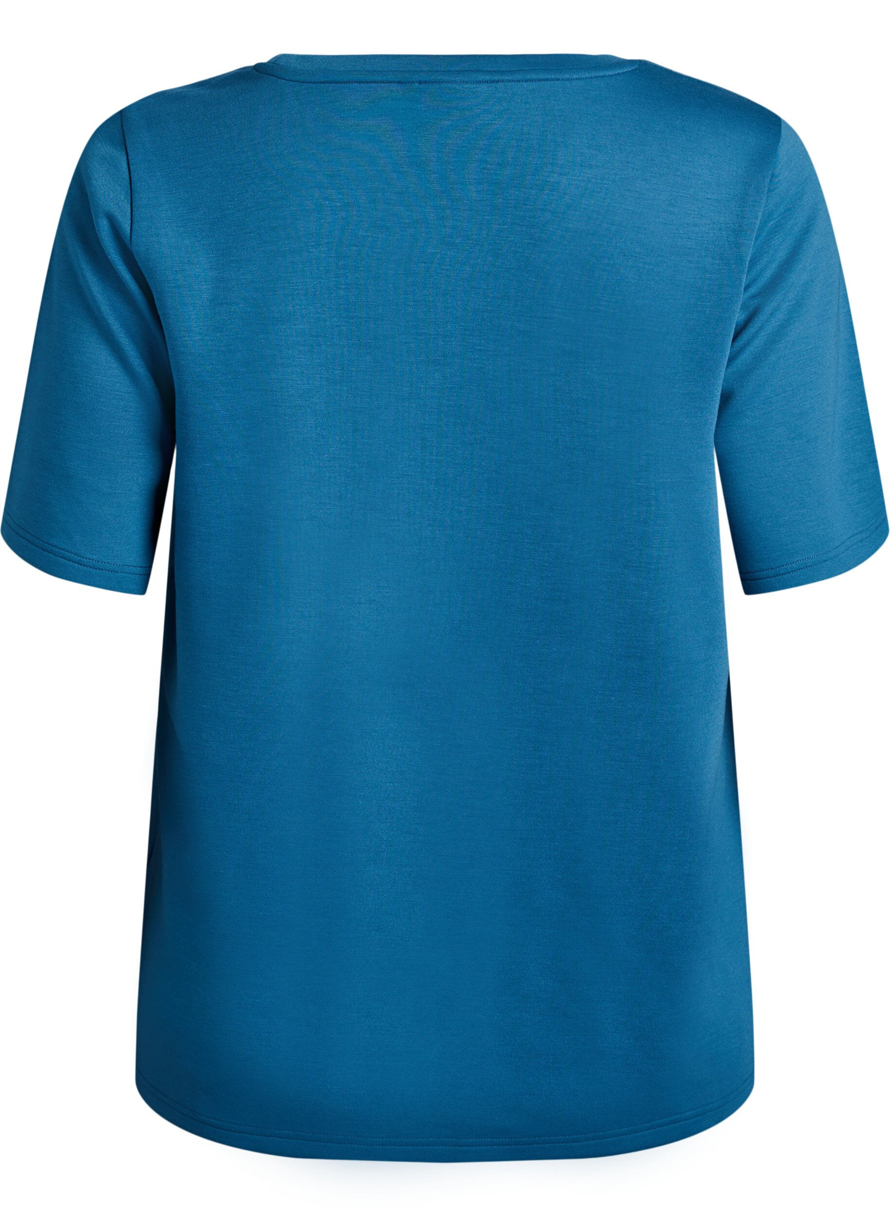 ZizziT-shirt i modalmix, Bl&aring;, Packshot image number 1