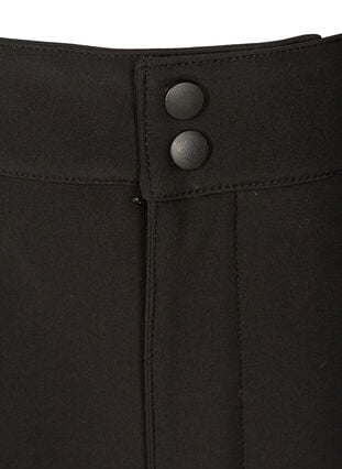 Softshell bukser med justerbar velcro, Black, Packshot image number 2