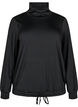 Træningsbluse med høj hals, Black, Packshot image number 0
