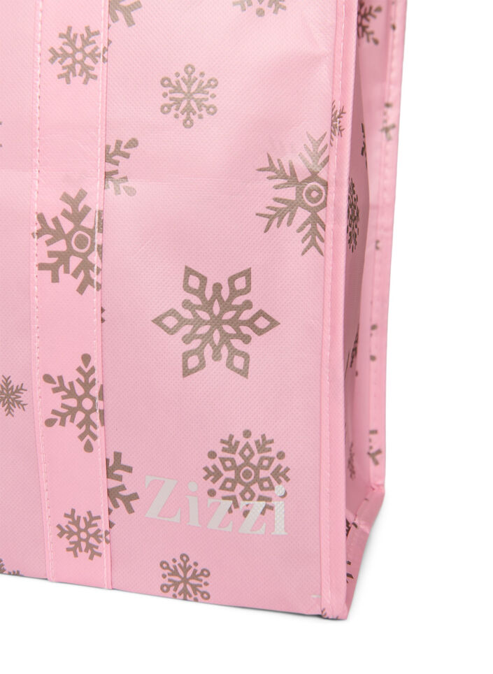 Shoppingbag med lynl&aring;s, Lyser&oslash;d, Packshot image number 2