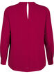 Bluse med blondedetalje, Red Plum, Packshot image number 1