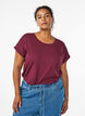Kort&aelig;rmet t-shirt i bomuldsblanding, R&oslash;d, Model image number 0