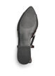 Slingback med sl&oslash;jfedetalje og laklook, Brun, Packshot image number 4