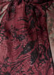 Transparent skjortebluse med blomsterm&oslash;nster og bindeb&aring;nd, M&oslash;rk Bordeaux, Packshot image number 2