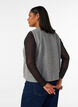 Meshbluse med lange &aelig;rmer, Sort, Model image number 2