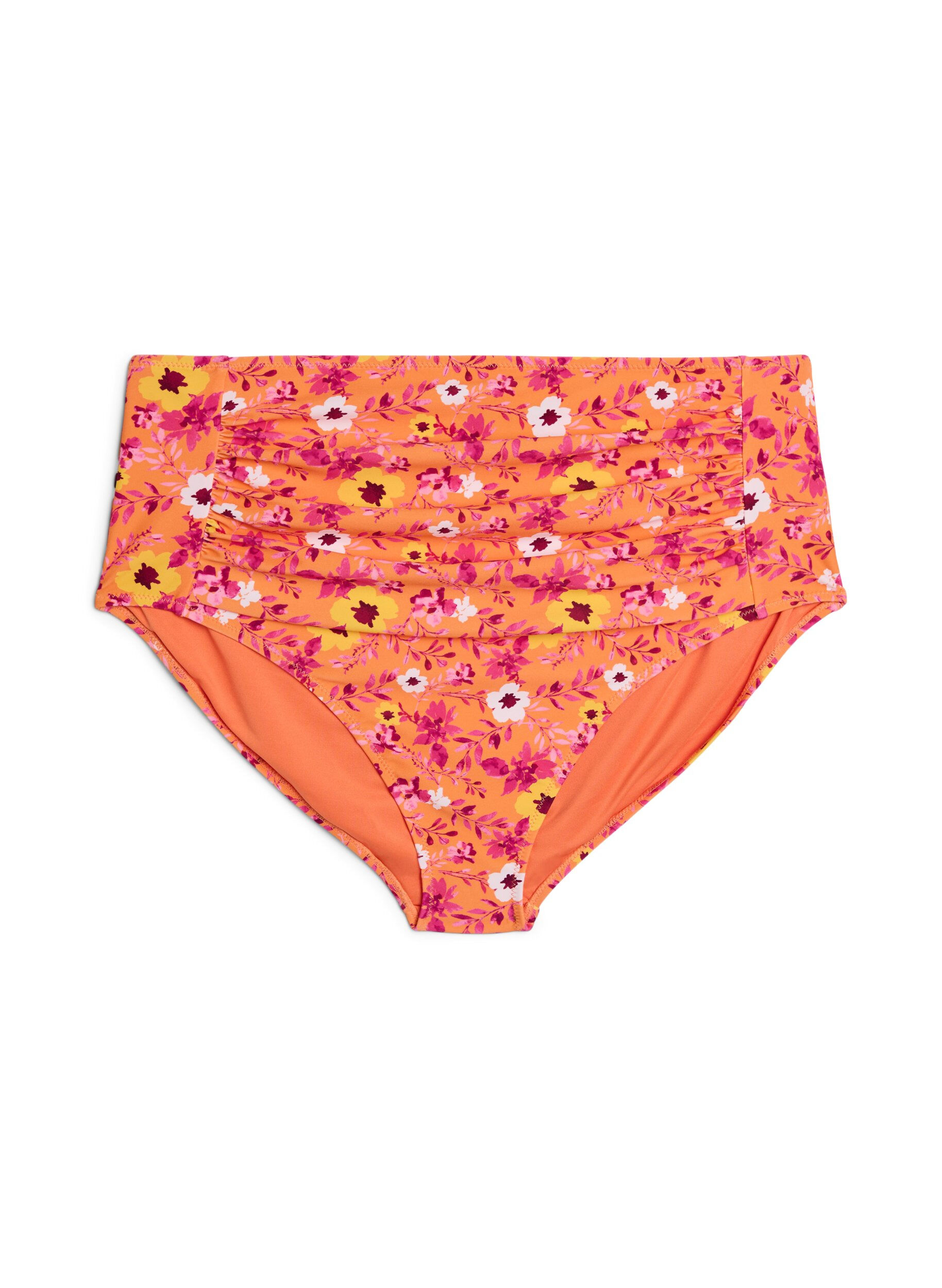 H&oslash;jtaljet bikinitrusse med m&oslash;nster