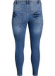 Cropped Amy jeans med lynl&aring;sdetalje, Bl&aring;, Packshot image number 1