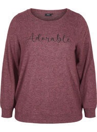 Meleret bluse i viskosemix , Port Royal Mel