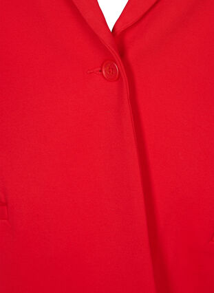Enkel blazer med knaplukning, Flame Scarlet, Packshot image number 2