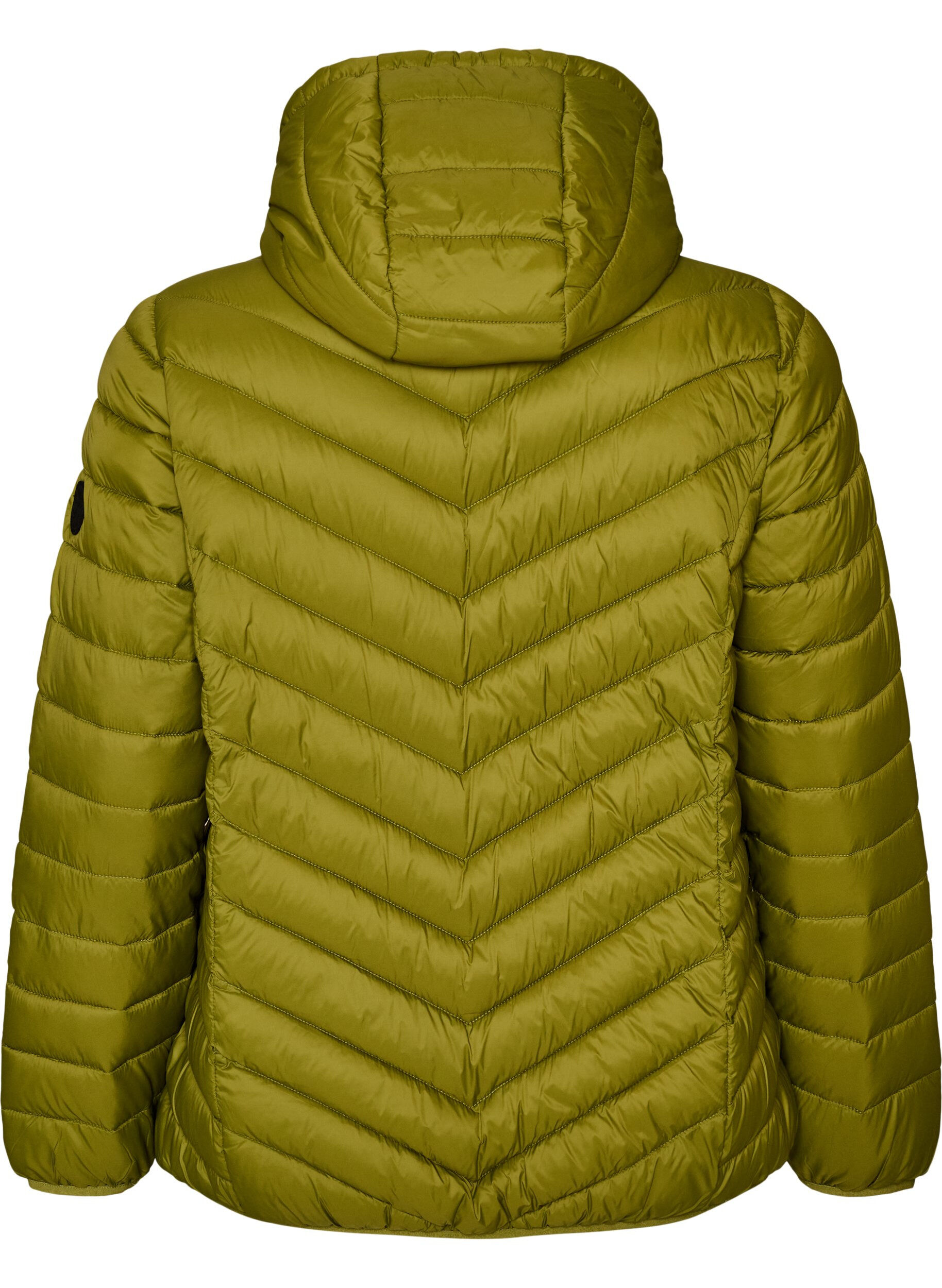ZizziLetv&aelig;gts jakke med h&aelig;tte, Gr&oslash;n, Packshot image number 1