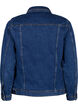 Kort denimjakke i bomuld, Blue denim, Packshot image number 1