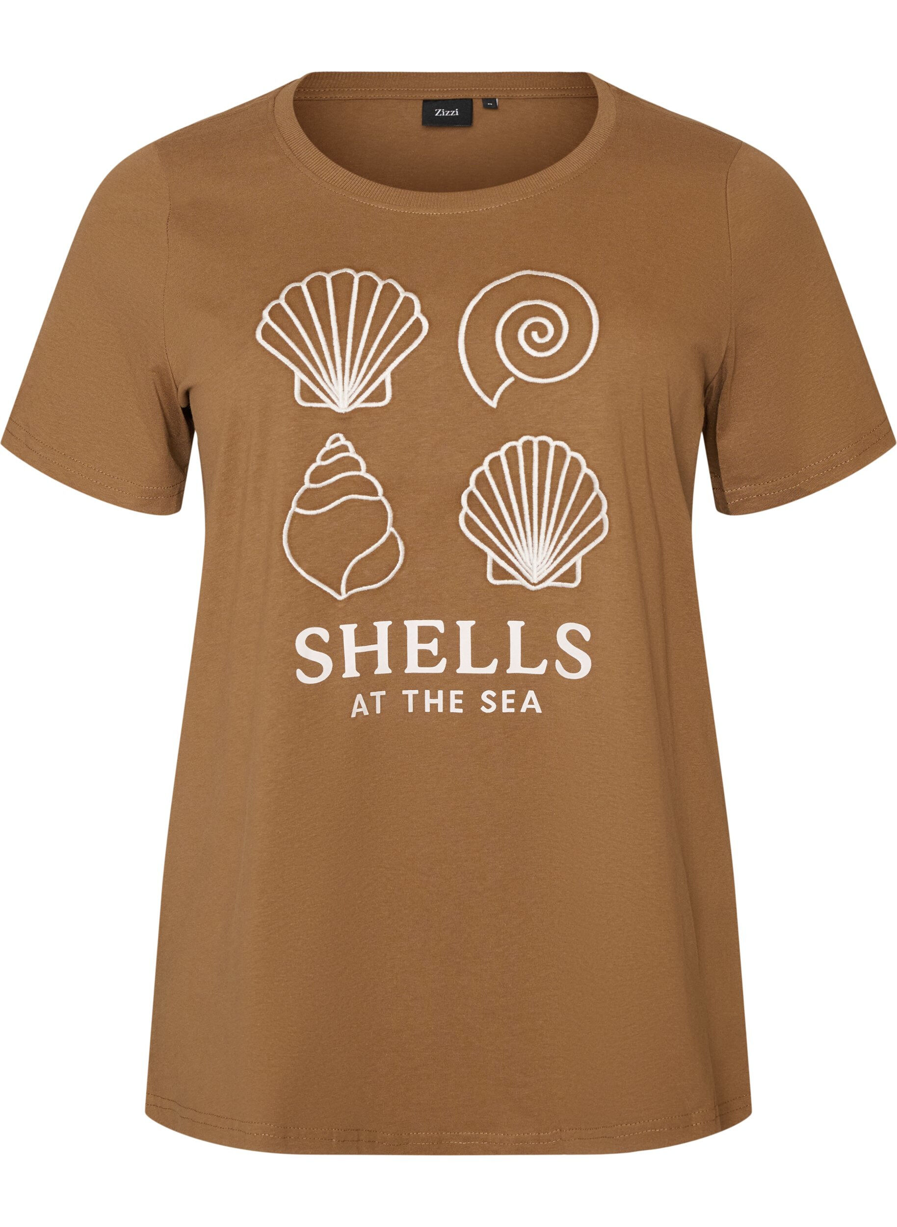 T-shirt i bomuld med printmotiv