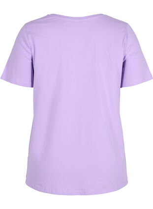 Basis t-shirt med v-hals, Purple Rose, Packshot image number 1