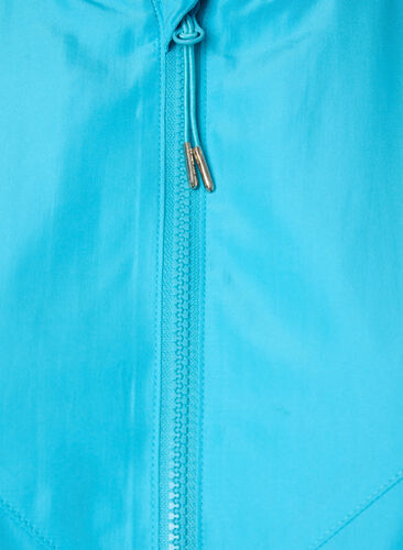 Kort jakke med hætte og justerbar bund, River Blue, Packshot image number 2