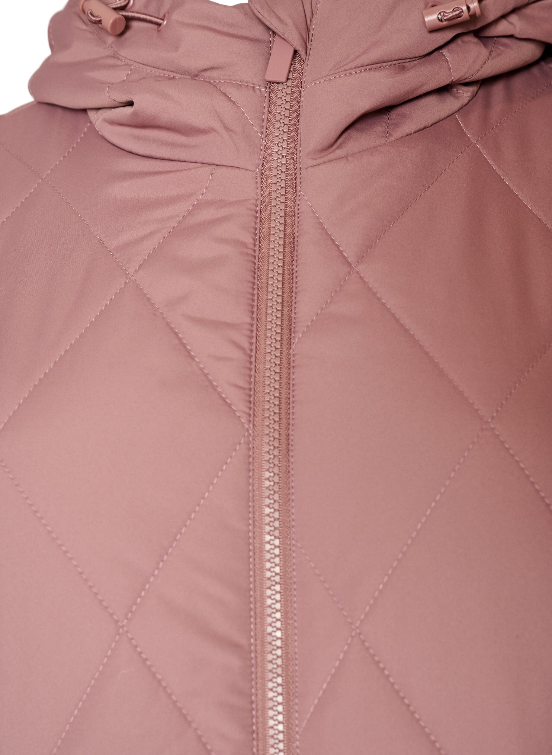 ZizziLet vatteret jakke med diamantquilt, Lyser&oslash;d, Packshot image number 2