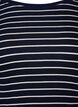Stribet bluse med rund hals, Night Sky Stripe, Packshot image number 2