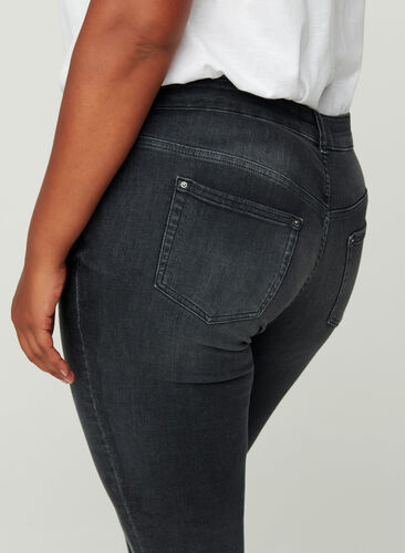 Ekstra slim Sanna jeans, Grey Washed, Model image number 1
