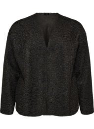 L&oslash;s cardigan med lommer, Sort