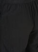 Løse culotte bukser i bomuld, Black, Packshot image number 3