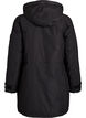 Vandafvisende parka med h&aelig;tte og funktionelle detaljer, Sort, Packshot image number 1