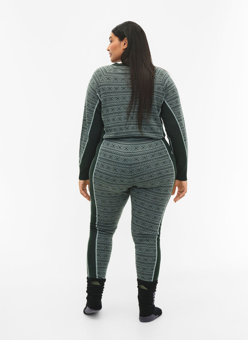 Skiunderbukser med uld, Deep Lake Comb, Model image number 1