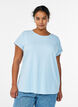 Kort&aelig;rmet t-shirt i bomuldsblanding, Bl&aring;, Model image number 0