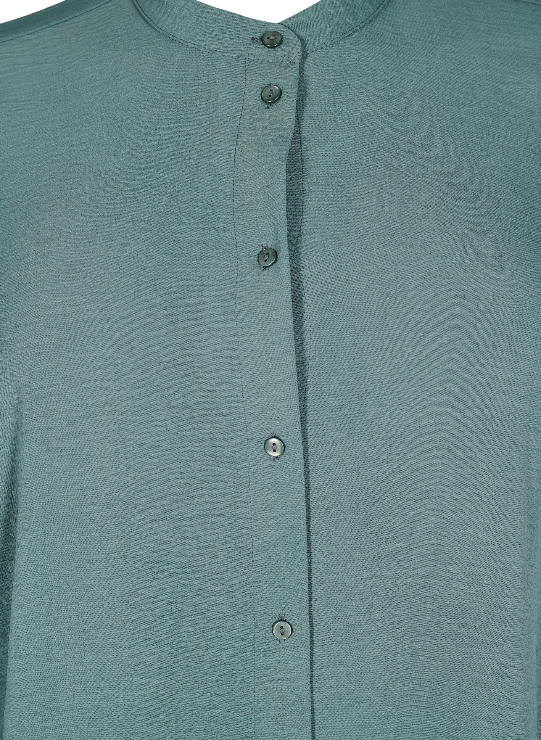 Zizzi Tunika med 3/4 &aelig;rmer, Gr&oslash;n, Packshot image number 2