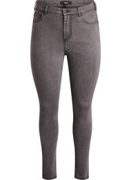 Amy jeans med h&oslash;j talje og super slim fit, Gr&aring;