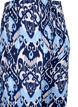 Culotte bukser i viskose med print, Blue Ethnic AOP, Packshot image number 3