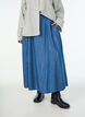 Maxinederdel i lyocell med denimlook, Bl&aring;, Model image number 2