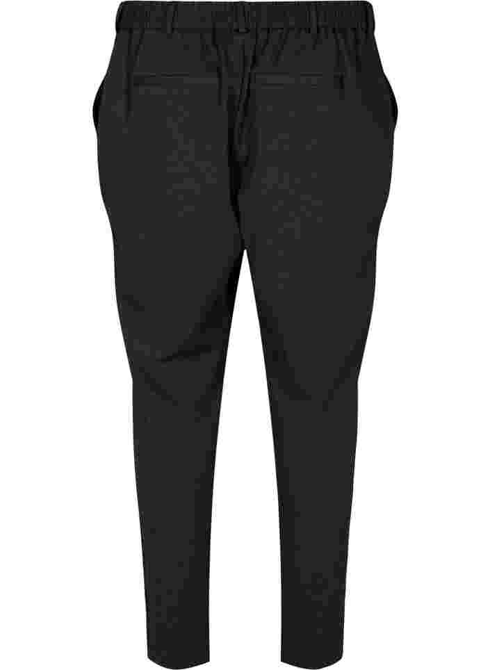 Cropped bukser med lommer, Dark Grey Melange, Packshot image number 1