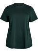 Basis t-shirt i bomuld med rund hals, Gr&oslash;n, Packshot image number 0