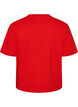 Boxy T-shirt i bomuld, R&oslash;d, Packshot image number 1