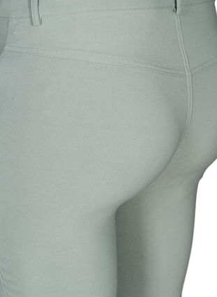 Tætsiddende 3/4 bukser med lynlåse, Slate Gray, Packshot image number 3