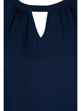 Bluse med lange ærmer, Navy Blazer, Packshot image number 2