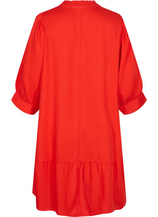 Kjole med 3/4 ærmer, Fiery Red, Packshot image number 1