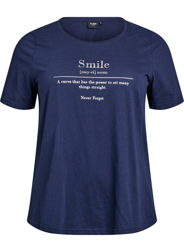 FLASH - T-shirt med motiv, Blå, Packshot image number 0