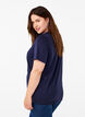 FLASH - T-shirt med motiv, Navy B. Silver Faith, Model image number 1