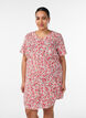 Kort kjole i bomuld med blomsterprint, R&oslash;d, Model image number 0